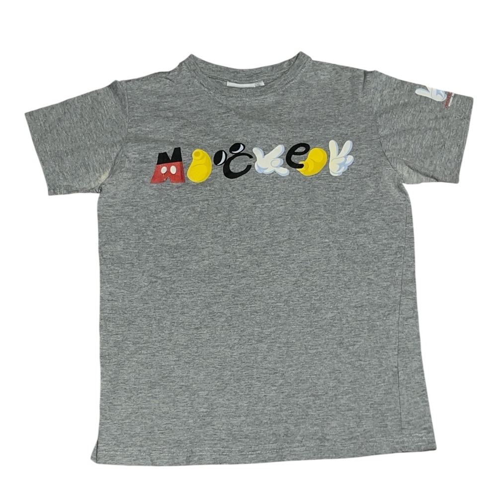 Disneyland Resort Paris Mickey T-shirt women’s small peace gray spell out rare